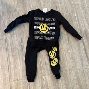 Epic Days Kids Matching Set - Black and Yellow